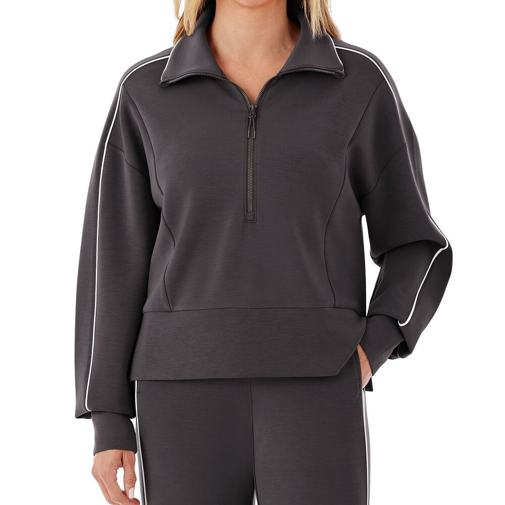 NWT Member's Mark Black Member's Mark Women's Sandwash Half-Zip Pullover Size XL